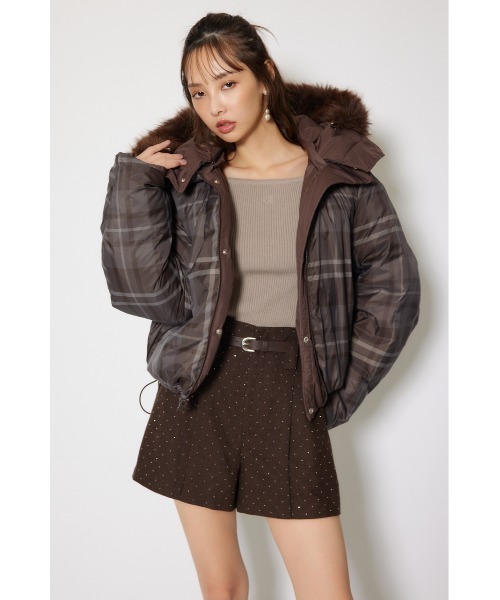 rienda（リエンダ）の「リバーシブルダウンジャケット 秋服 冬服（ダウンジャケット/コート・レディース・ブラック/ホワイト/ブラウン・SMALL/MEDIUM）」の13枚目の写真