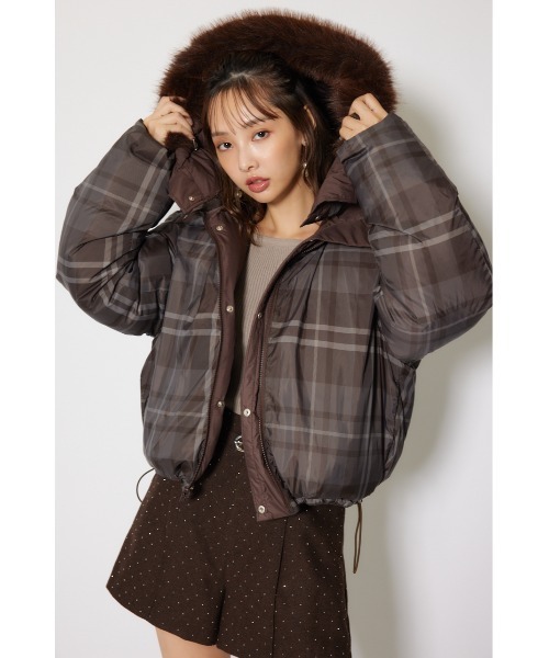 rienda（リエンダ）の「リバーシブルダウンジャケット 秋服 冬服（ダウンジャケット/コート・レディース・ブラック/ホワイト/ブラウン・SMALL/MEDIUM）」の14枚目の写真