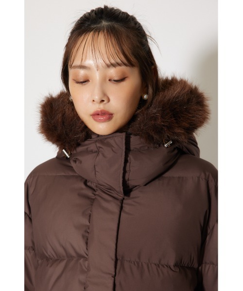 rienda（リエンダ）の「リバーシブルダウンジャケット 秋服 冬服（ダウンジャケット/コート・レディース・ブラック/ホワイト/ブラウン・SMALL/MEDIUM）」の20枚目の写真