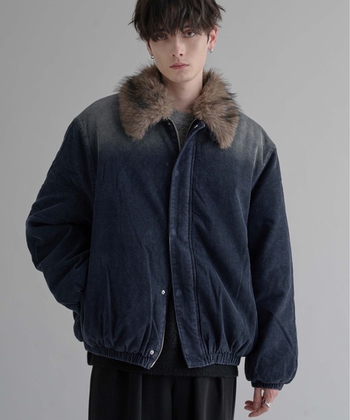 epnok（エプノック）の「2WAYコーデュロイ中綿ファーブルゾン