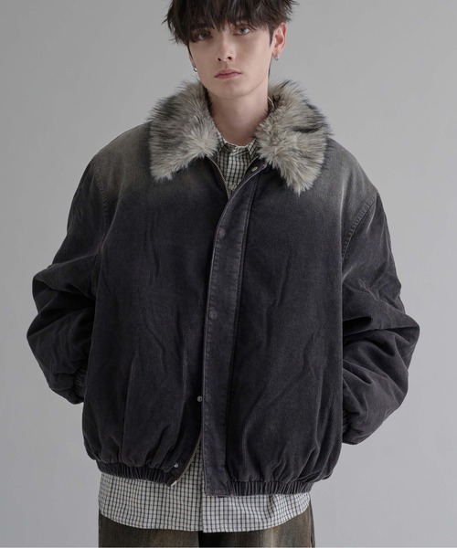 【epnok】　2WAYコーデュロイ中綿ファーブルゾン 2WAYコーデュロイ中綿ファーブルゾン（ブルゾン）｜epnok（エプノック