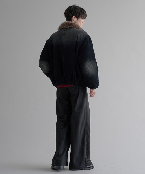 2WAYコーデュロイ中綿ファーブルゾン（ブルゾン）｜epnok（エプノック