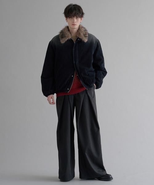 2WAYコーデュロイ中綿ファーブルゾン（ブルゾン）｜epnok（エプノック