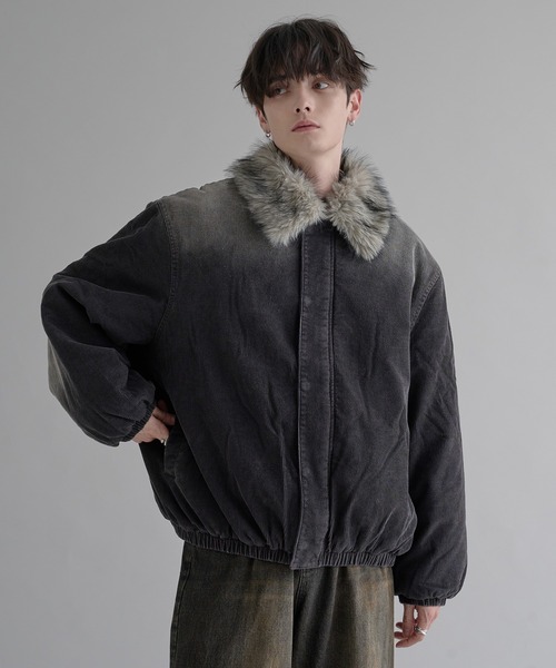 【epnok】　2WAYコーデュロイ中綿ファーブルゾン セール】2WAYコーデュロイ中綿ファーブルゾン（ブルゾン）｜epnok