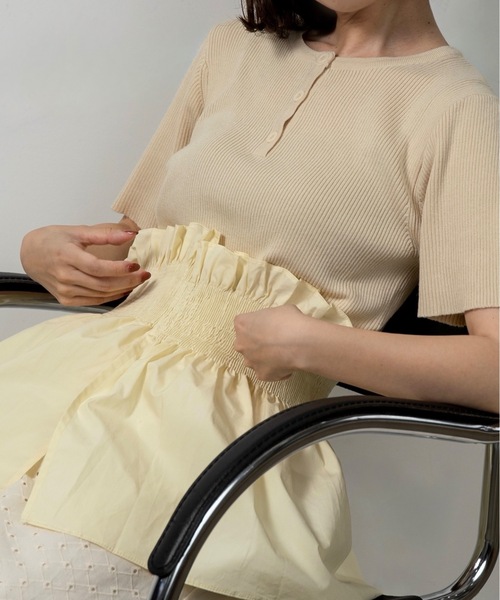 トップス Shirring Knit top Buy Nike Sportswear Phoenix Cosy Bouclé Women's Short-Sleeve