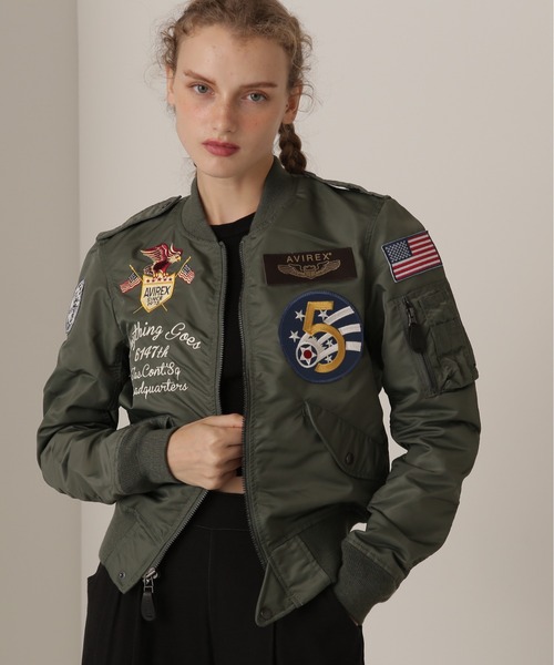AVIREX(アヴィレックス)の「《WEB&DEPOT限定》L-2 5th AIR FORCE / L-2 フィフス エアフォース(MA-1・レディース・セージグリーン・FREE)」の15枚目の写真