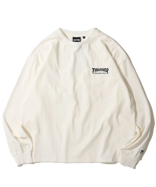 THRASHER(スラッシャー)の「【THRASHER / スラッシャー】ワンポイント刺繍ロングスリーブTシャツ(Tシャツ/カットソー・メンズ・ホワイト/ブラック/アッシュグレー・MEDIUM/LARGE/X-LARGE)」の11枚目の写真