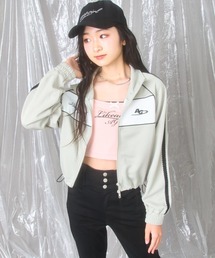 ANAP GiRL（アナップガール）の「バッグ 天使の羽 ジャージ クロップド ブルゾン（ブルゾン）」