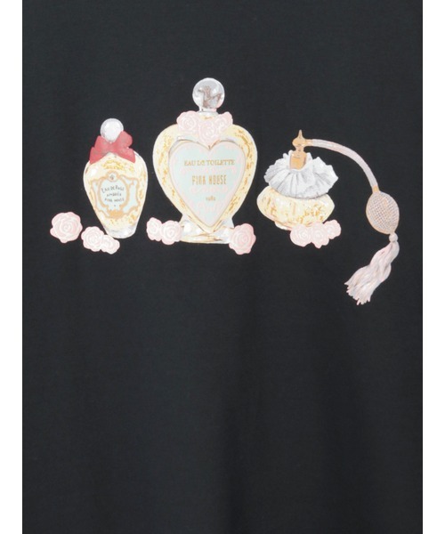 PINK HOUSE（ピンクハウス）の「パフュームプリントカットソーチュニック（Tシャツ/カットソー・レディース・アイボリー/ブラック/ローズ/ブラウン・フリー）」の11枚目の写真