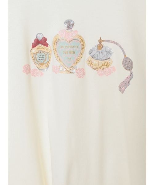 PINK HOUSE（ピンクハウス）の「パフュームプリントカットソーチュニック（Tシャツ/カットソー・レディース・アイボリー/ブラック/ローズ/ブラウン・フリー）」の12枚目の写真