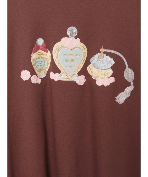 PINK HOUSE（ピンクハウス）の「パフュームプリントカットソーチュニック（Tシャツ/カットソー・レディース・アイボリー/ブラック/ローズ/ブラウン・フリー）」の13枚目の写真