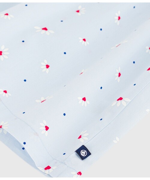 PETIT BATEAU（プチバトー）の「半袖ブラウス（シャツ/ブラウス・キッズ・ライトブルー・5YEAR/4YEAR/3YEAR）」の2枚目の写真