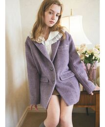 CALNAMUR | ミニシャギーテーラードコート(テーラードジャケット)