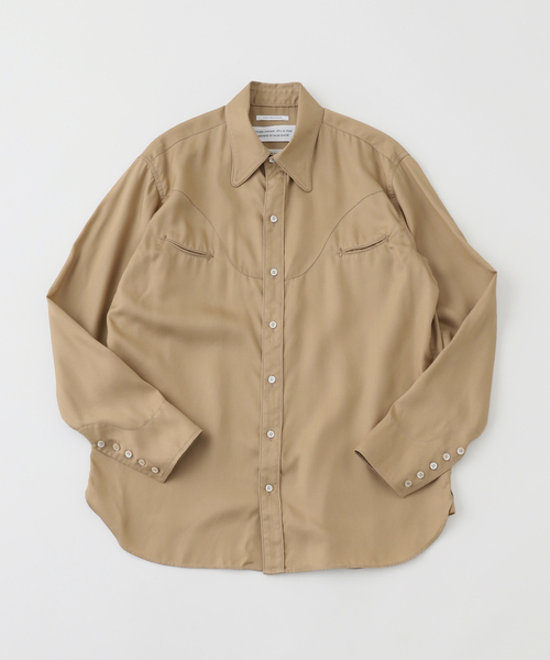 Couture d'adam（クチュールドアダム）の「COUTURE D’ADAM (クチュール ド アダム) Rayon Ranch シャツ（シャツ/ブラウス・メンズ・ブラック/ベージュ・40/42）」の2枚目の写真