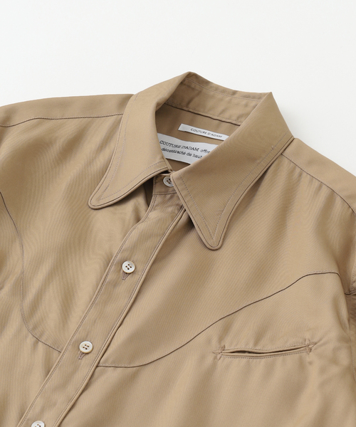 Couture d'adam（クチュールドアダム）の「COUTURE D’ADAM (クチュール ド アダム) Rayon Ranch シャツ（シャツ/ブラウス・メンズ・ブラック/ベージュ・40/42）」の4枚目の写真