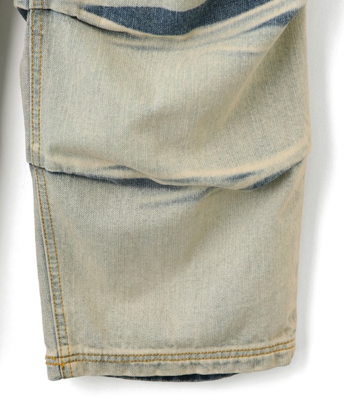 X-girl（エックスガール）の「GRADIENT DENIM EASY PANTS（デニムパンツ・レディース・ブラック/ライトインディゴブルー・XS/S/M）」の17枚目の写真