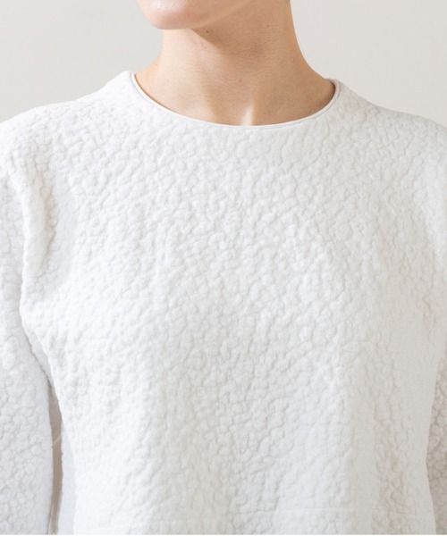 Sono（ソーノ）の「ご自宅でお洗濯可能【SONO/ソーノ】ブライトジャカードニットプルオーバー（ニット/セーター・レディース・ホワイト/ライトグレー・F）」の10枚目の写真
