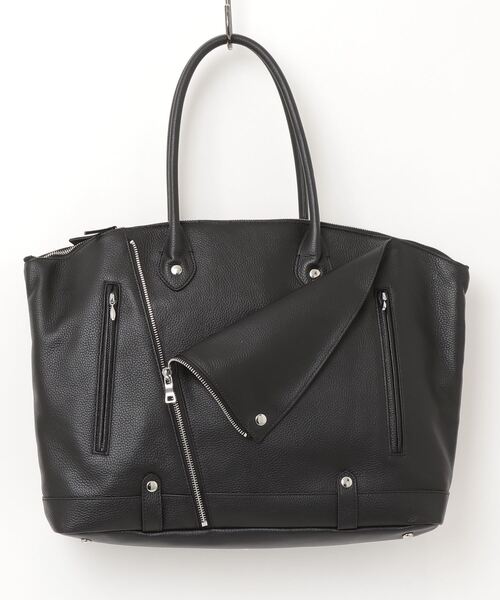 TORNADO MART（トルネードマート）の「ｼｭﾘﾝｸﾚｻﾞｰﾗｲﾀﾞｰｽﾎﾞｽﾄﾝBAG（トートバッグ・メンズ・ホワイト/ブラック・FREE）」の8枚目の写真