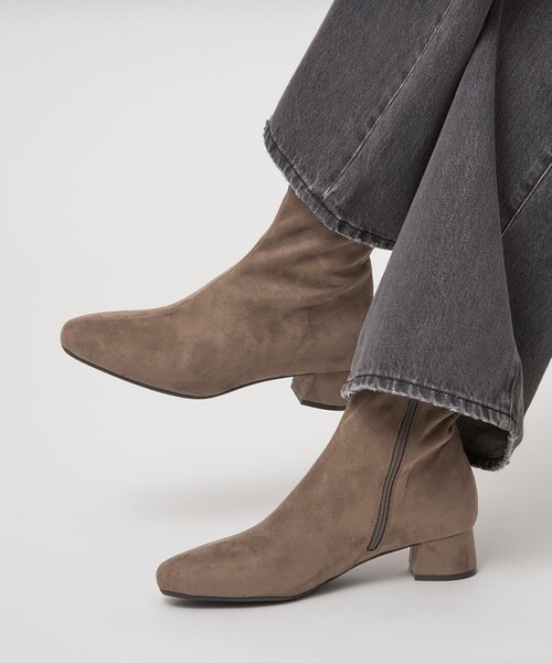 green label relaxing（グリーンレーベルリラクシング）の「ラウンド ショートブーツ 撥水（ブーツ・レディース・ブラック/モカ/その他1・M/XL/L/S）」の4枚目の写真