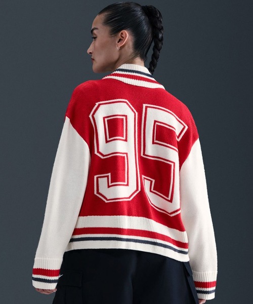 NIKE（ナイキ）の「NIKE AS W NSW CARDIGAN STREET / ナイキ ウィメンズ NSW カーディガン ストリート 【SP】（カーディガン/ボレロ・レディース・レッド/ブラウン/ブラック・L/M/S）」の15枚目の写真