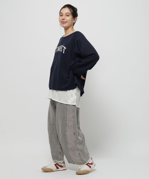 niko and...（ニコアンド）の「ペプラムインナーTシャツ（Tシャツ/カットソー・レディース・ブラック/ホワイト/オフホワイト・FREE）」の8枚目の写真