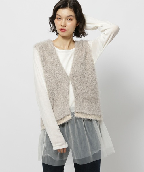 niko and...（ニコアンド）の「ペプラムインナーTシャツ（Tシャツ/カットソー・レディース・ブラック/ホワイト/オフホワイト・FREE）」の12枚目の写真