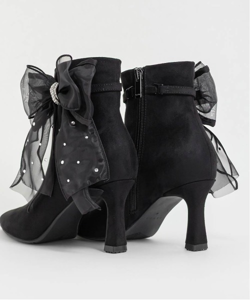 2WAY シアーリボンショートブーツ（ブーツ）｜RANDA（ランダ）の