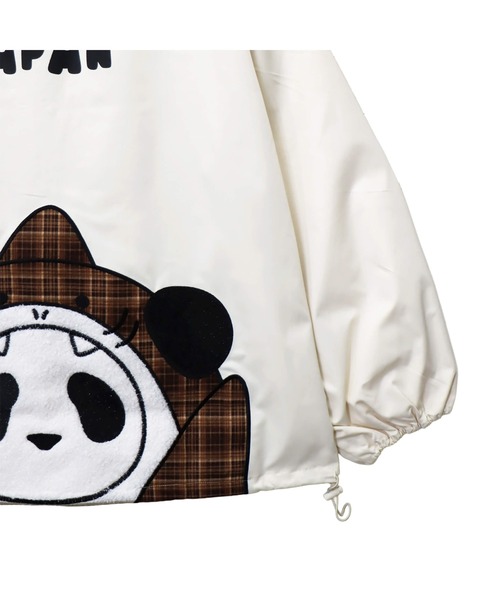 セール】サメパンダチェック切替シャカシャカジャケット(M2)（その他