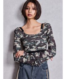 GYDA | シアーショートトップス(Tシャツ/カットソー)