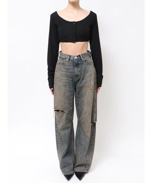 GYDA（ジェイダ）の「シアーショートトップス（Tシャツ/カットソー・レディース・ブラック/その他1・FREE）」の13枚目の写真