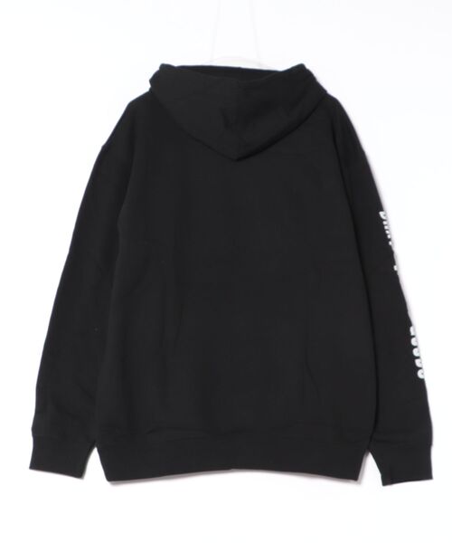 BRIXTON(ブリクストン)の「【BRIXTON/ブリクストン】 WOODBURN LABEL HOODIE(パーカー・メンズ・ブラック/セージグリーン・L)」の3枚目の写真