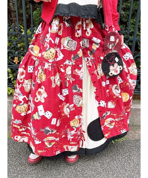 セール】ハロウィーンワンダーランドプリントスカート（スカート
