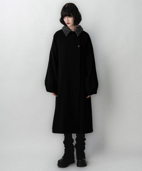 HARE（ハレ）の「エリイソザイステンコート(HARE)（ステンカラーコート・レディース・ブラック/グレー・FREE）」の9枚目の写真