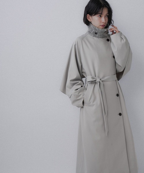HARE（ハレ）の「エリイソザイステンコート(HARE)（ステンカラーコート・レディース・ブラック/グレー・FREE）」の22枚目の写真