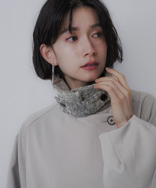 HARE（ハレ）の「エリイソザイステンコート(HARE)（ステンカラーコート・レディース・ブラック/グレー・FREE）」の17枚目の写真