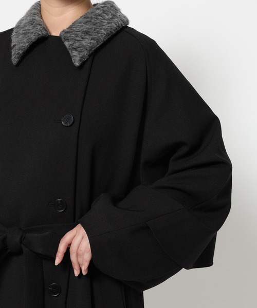 HARE（ハレ）の「エリイソザイステンコート(HARE)（ステンカラーコート・レディース・ブラック/グレー・FREE）」の10枚目の写真