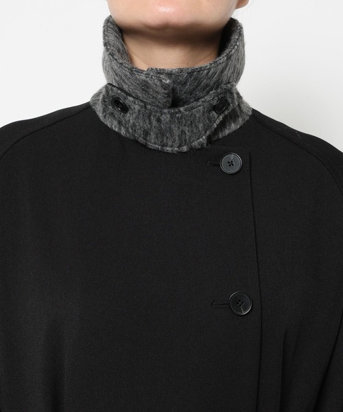 新品タグ付き 25AW HARE エリイソザイステンコート ブラック セール】エリイソザイステンコート(HARE)（ステンカラーコート）｜HARE