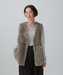 GRANCY】Damage Boucle Knit Cardigan / ダメージデザインブークレ