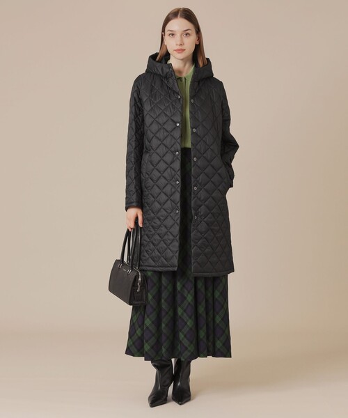 MACKINTOSH LONDON（マッキントッシュ ロンドン）の「【Tilbury hood long/ティルベリーフードロング】エアリーキルティングフーデッドコート（その他アウター・レディース・ブラック/ベージュ・38/40）」の5枚目の写真