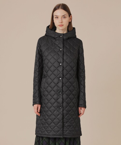 MACKINTOSH LONDON（マッキントッシュ ロンドン）の「【Tilbury hood long/ティルベリーフードロング】エアリーキルティングフーデッドコート（その他アウター・レディース・ブラック/ベージュ・38/40）」の3枚目の写真