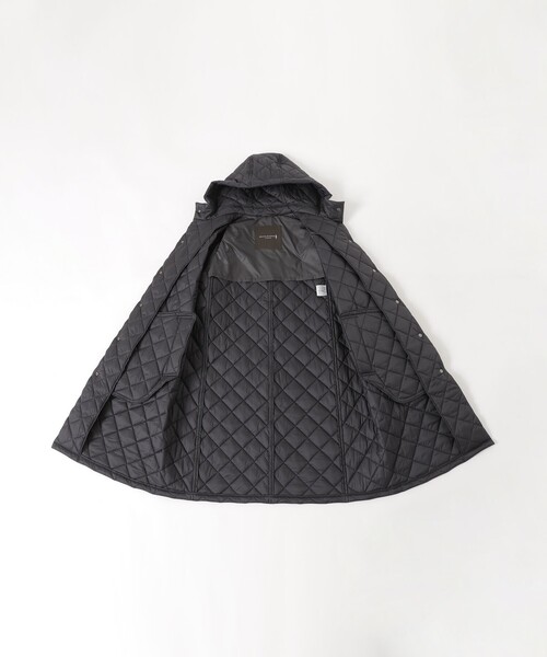 MACKINTOSH LONDON（マッキントッシュ ロンドン）の「【Tilbury hood long/ティルベリーフードロング】エアリーキルティングフーデッドコート（その他アウター・レディース・ブラック/ベージュ・38/40）」の8枚目の写真