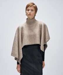 cloenc | アシンメトリーニットポンチョ(ニット/セーター)