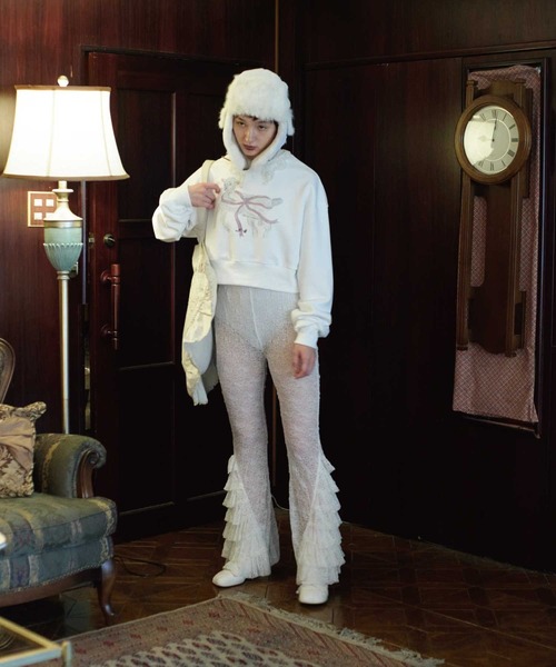 Lam Balm】CONVENIENCE YOUNG Collaboration クロップドスウェット