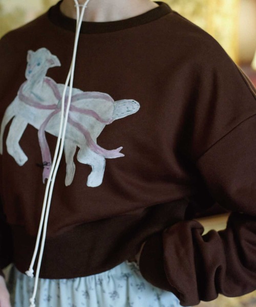 Lam Balm】CONVENIENCE YOUNG Collaboration クロップドスウェット