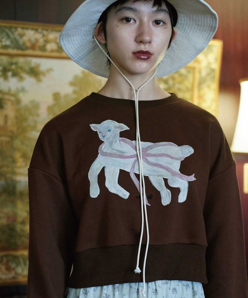 Lam Balm】CONVENIENCE YOUNG Collaboration クロップドスウェット