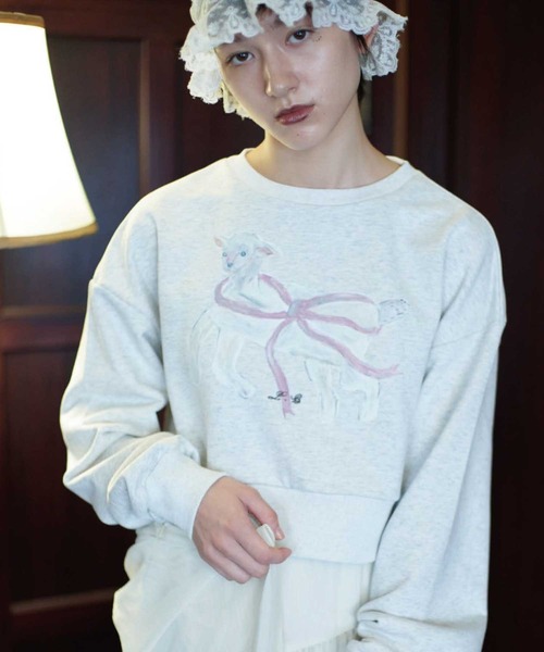 Lam Balm】CONVENIENCE YOUNG Collaboration クロップドスウェット