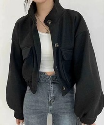 INASTUDIOS（イーナストゥディオス）の「ミニマル ショート丈ブルゾン（ブルゾン）」