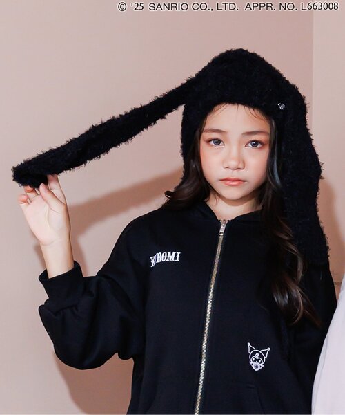 新品タグ付き　Bibiy ANGELICA SWEATSHIRT 黒 セール】うさみみニット帽（ニットキャップ/ビーニー）｜algy