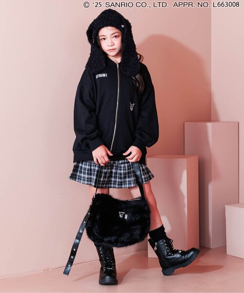 algy（アルジー）の「うさみみニット帽（ニットキャップ/ビーニー・キッズ・ブラック/オフホワイト・FREE）」の16枚目の写真