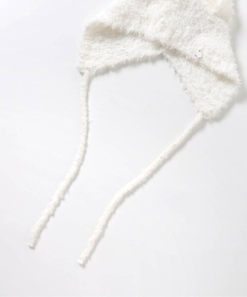 algy（アルジー）の「うさみみニット帽（ニットキャップ/ビーニー・キッズ・ブラック/オフホワイト・FREE）」の4枚目の写真